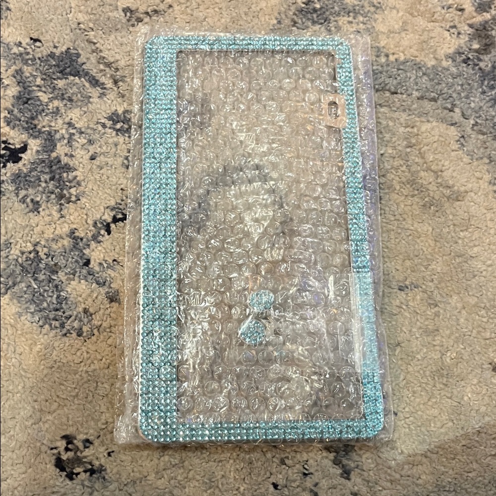 Glittery Teal Car Decor Set